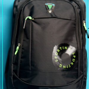 حقيبة مدرسية سوداء فسفورية